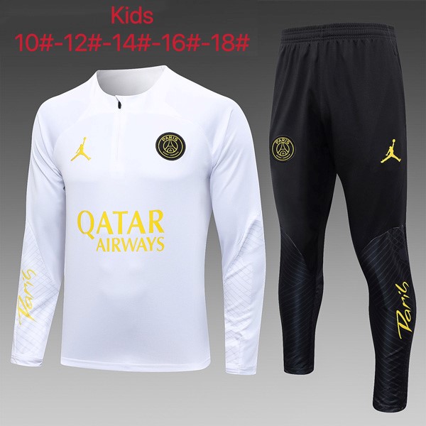 Ninos Chandal PSG 2023-24 Blanco Negro